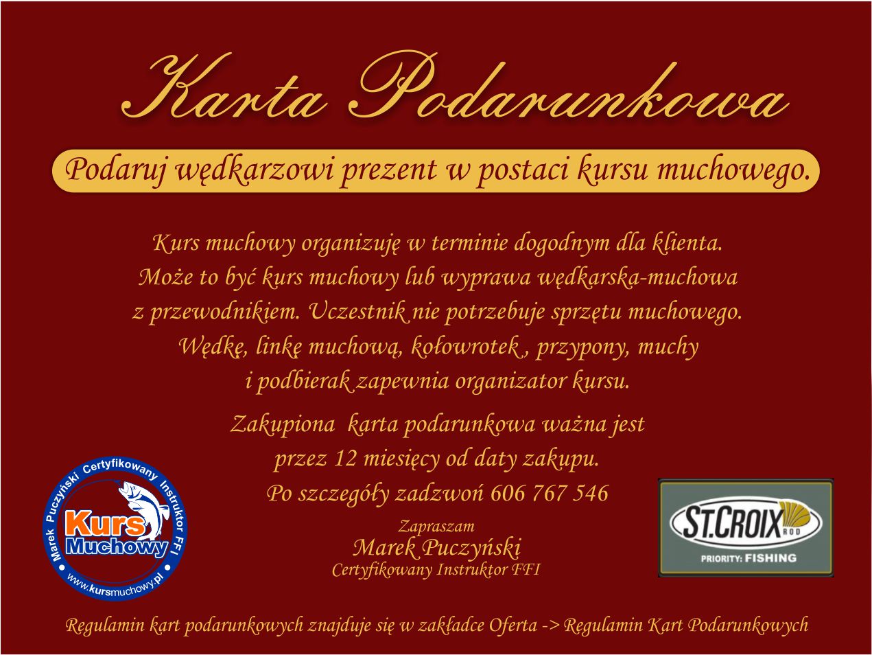kupon podarunkowy kurs muchowy1a